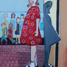 <em>THE DOLL STORE</em>, Oil on canvas, 40 x 30”